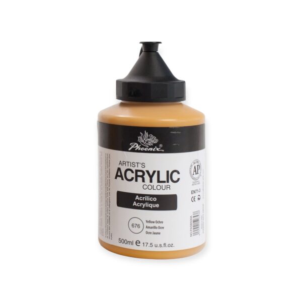 Phoenix Akryl 500ml - 676 Ochre Yellow
