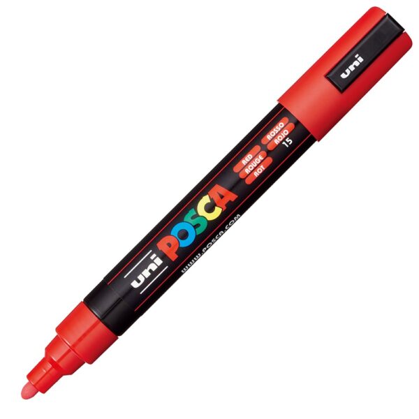 Uni POSCA PC-5M – Medium 1,8-2,5mm – 15 Red