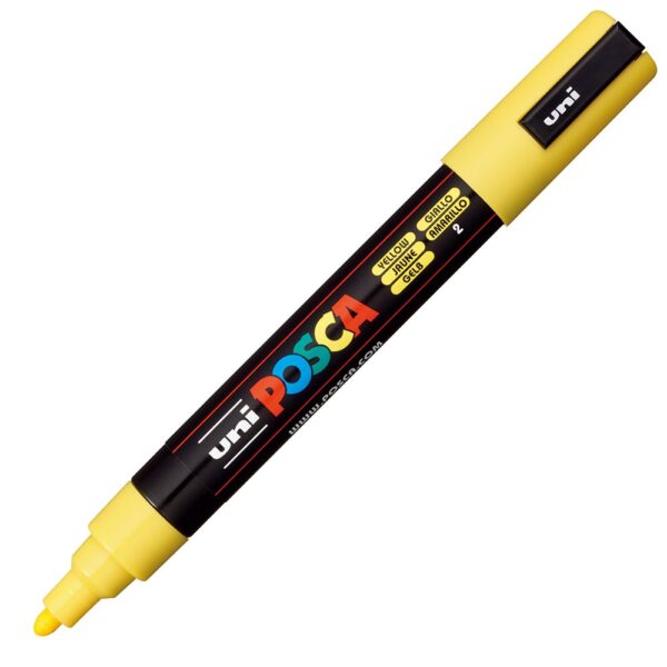 Uni POSCA PC-5M – Medium 1,8-2,5mm – 2 Yellow