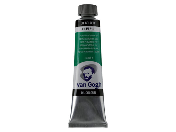 Van Gogh Olje 40ml – 619 Permanent green deep