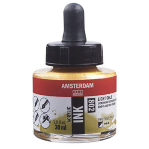 Amsterdam Ink 30ml – 802 Light Gold